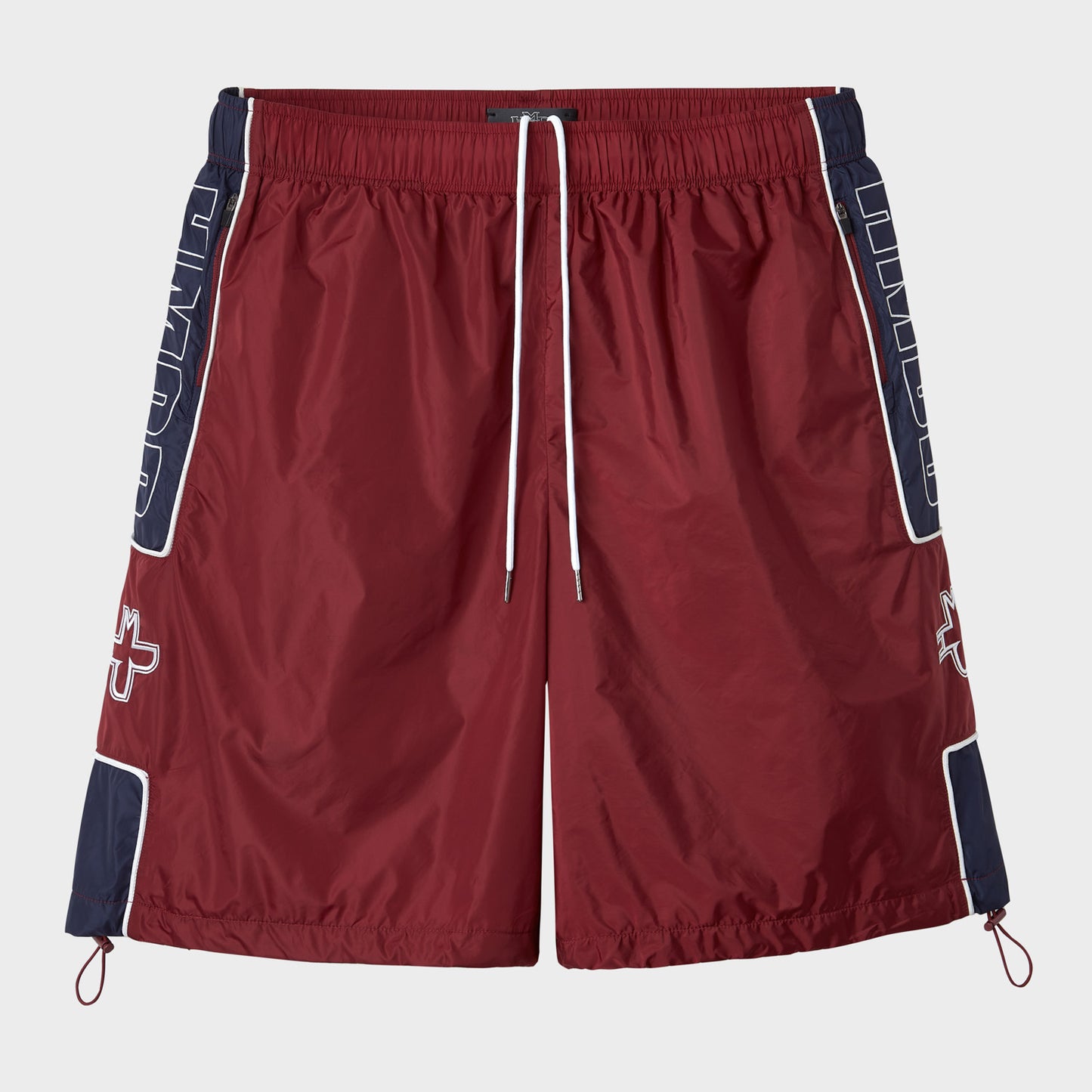 HMDD® NYLON HOLY SHORTS (BURGUNDY)