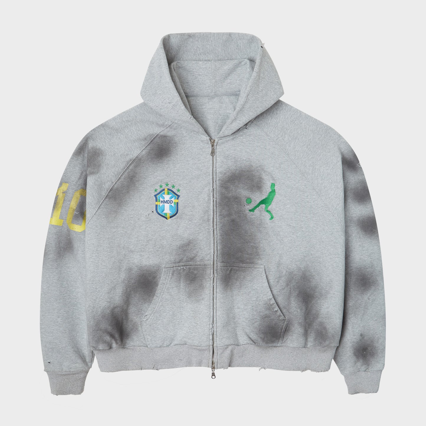 HMDD® L&F BRASIL ZIP UP (DESTROYED HEATHER)